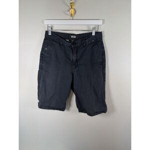 VANS Skate Shorts Black‎ Mens Size 28 Chino Flat Front Pockets Y2K